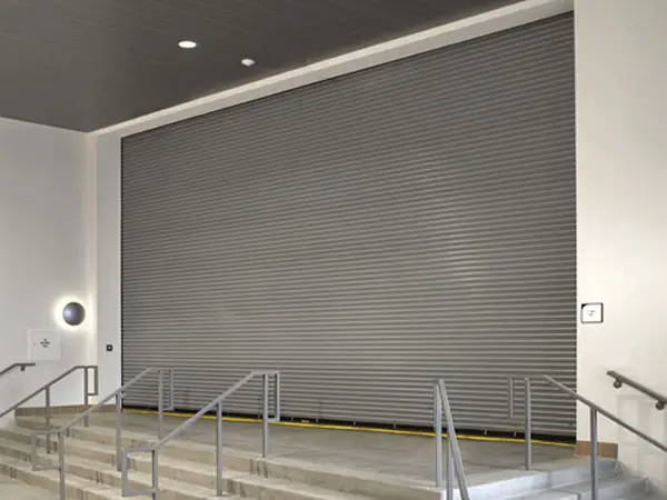 roll-up-doors-600x450-med A modern black garage door in Chicago